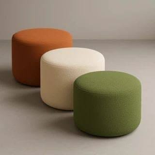 Round poufees